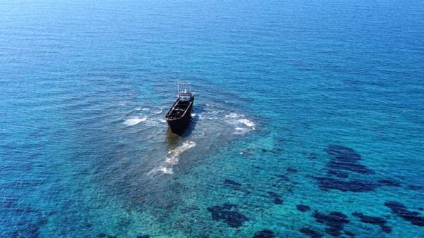 Shipwreck MV Demetrios II in Chloraka, Cyprus