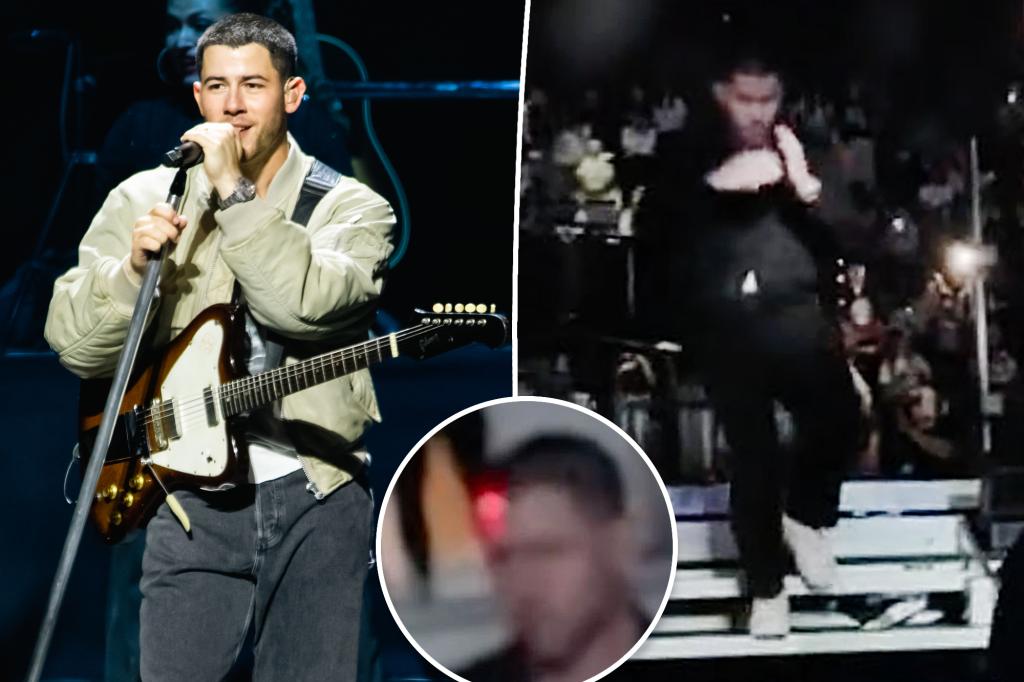 Nick Jonas bolts off stage during Jonas Brothers concert after being pointed with laser