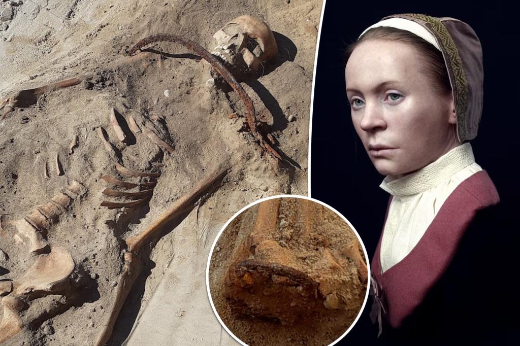 'Real-life vampire' discovered padlocked and pinned inside grave