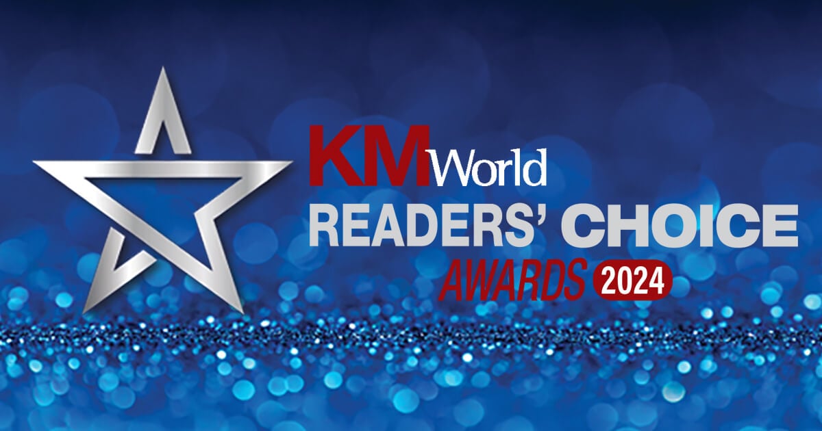 KMWorld Readers' Choice Award Winners 2024