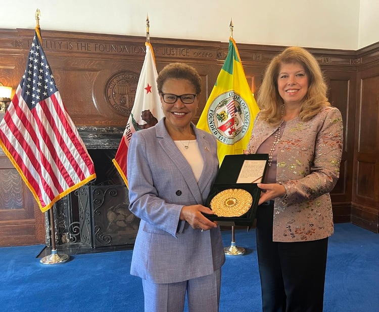 Vice President Iotova Meets with LA Mayor Karen Bass