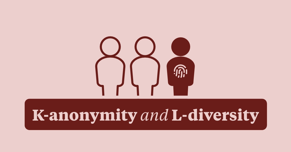 Understanding privacy risk with k-anonymity and l-diversity