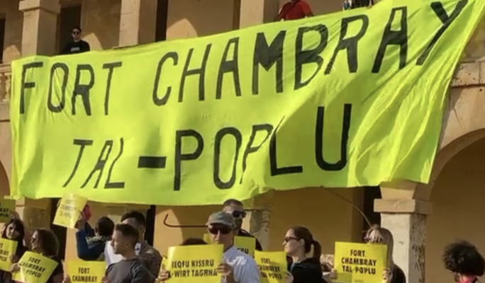  Activists invade Fort Chambray to protest massive development 