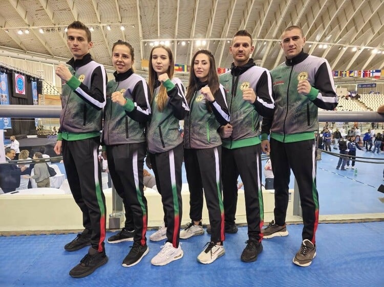 Bulgarian Athletes Bring Back Eight Gold Medals from European Kickboxing Championships in Athens