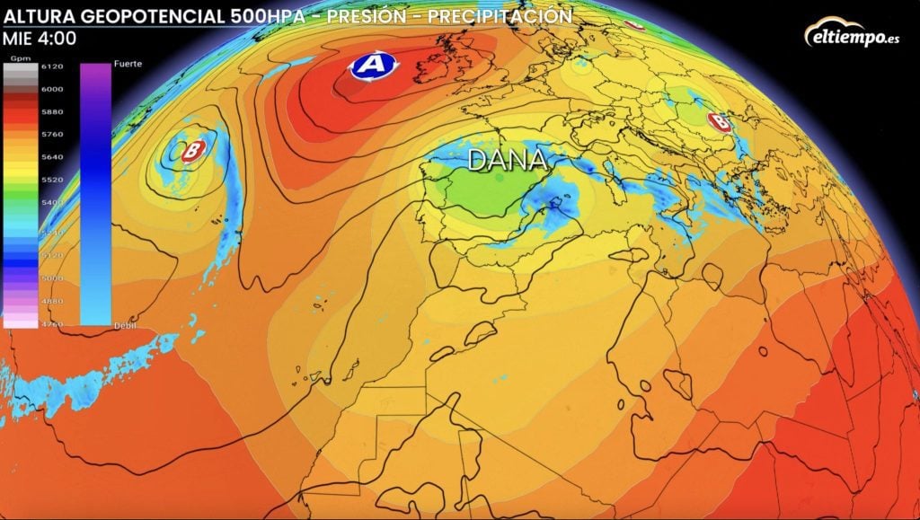 Weather warnings in Spain as new feared DANA sparks alerts for heavy rain in Malaga and Valencia