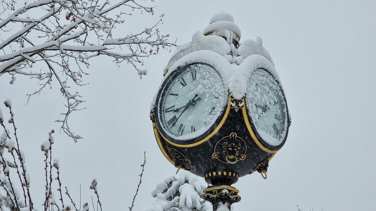 First Snow Falls in Romania