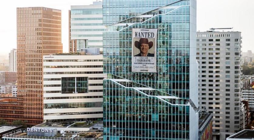 Rabobank sues Greenpeace over "wanted" CEO posters