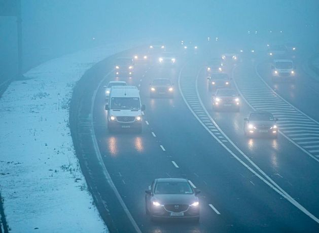 Status Yellow fog warning remains in place for 23 counties