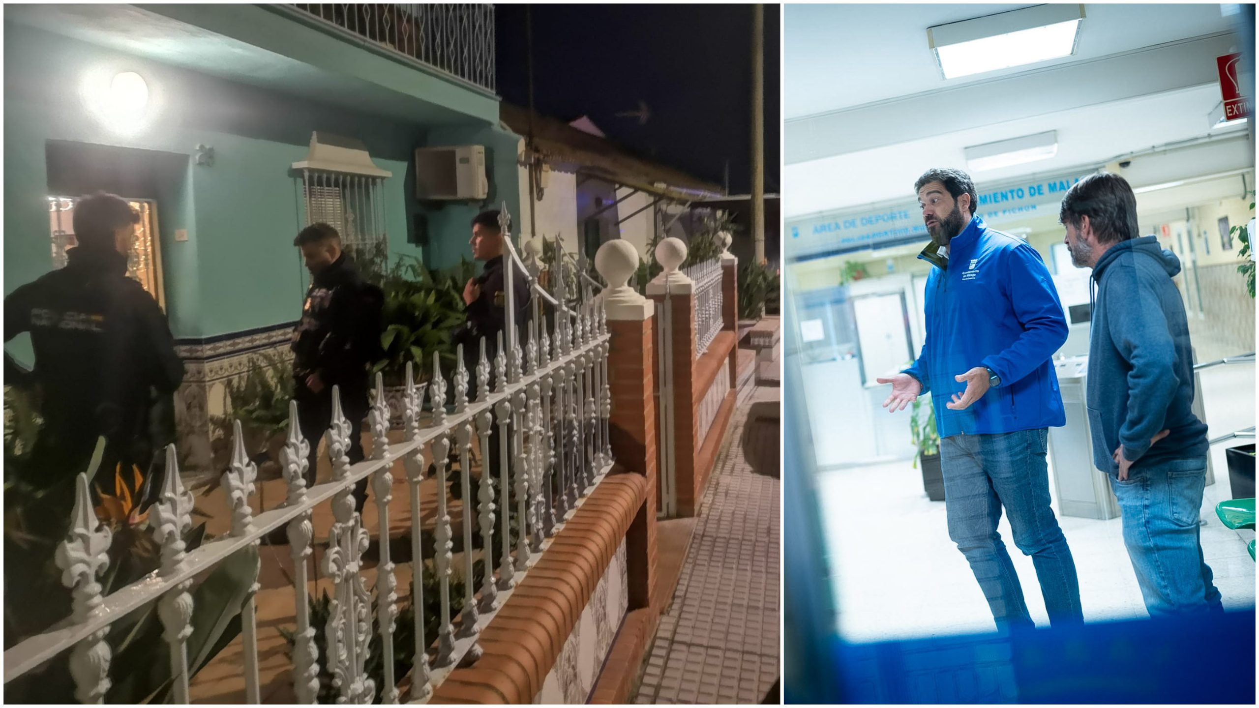 Pictured: Moment Malaga residents are evacuated from their homes during red-alert rain storms as motorways are deserted and supermarket shelves emptied