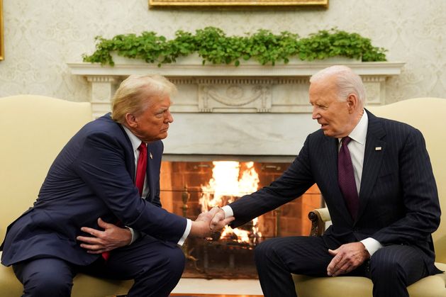 Donald Trump returns to the White House to meet Joe Biden for transition of power talks