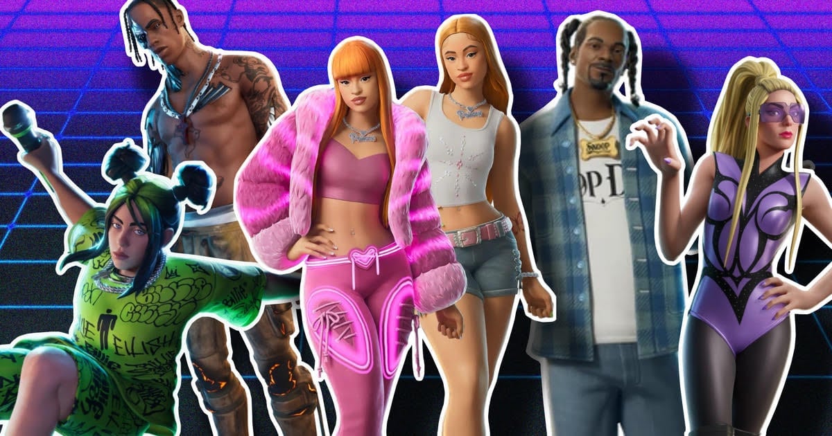 Ranking Fortnite music artists skins