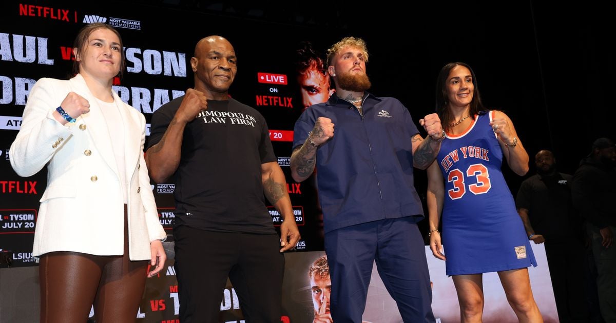 Katie Taylor v Amanda Serrano press conference LIVE updates from the Mike Tyson v Jake Paul event