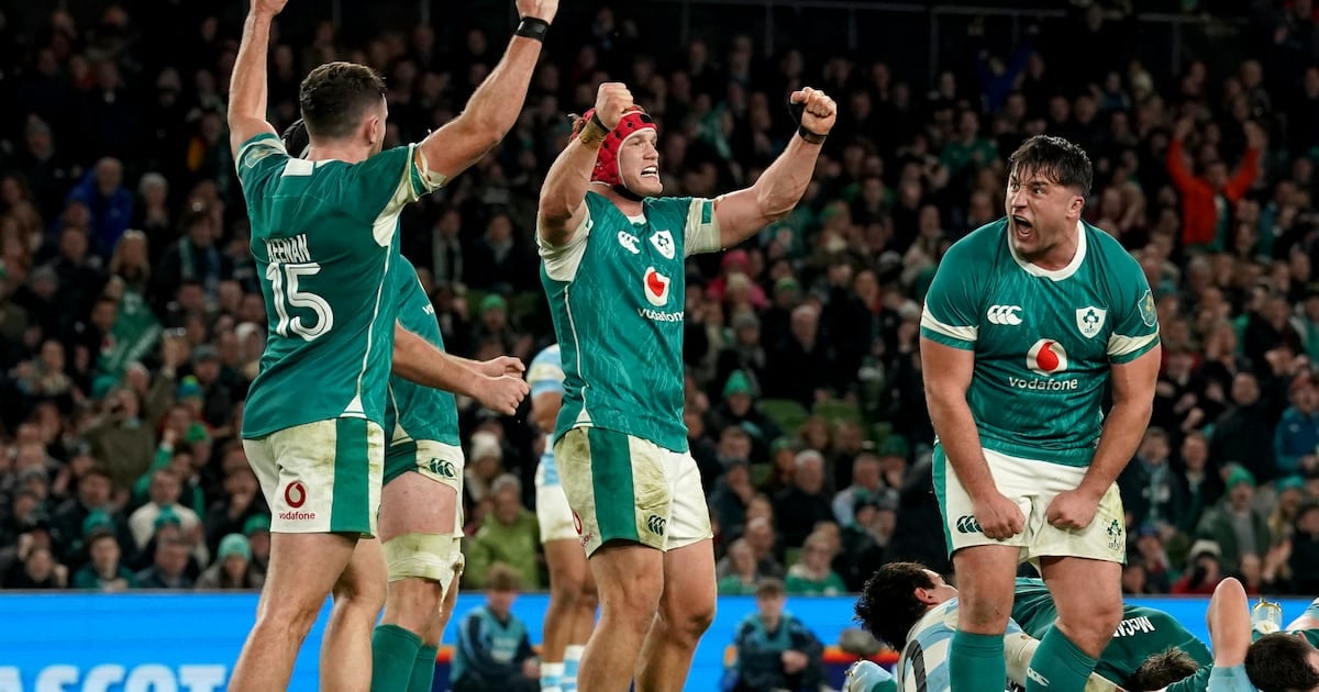 The Aviva crowd steps up as Ireland grind out victory over Argentina