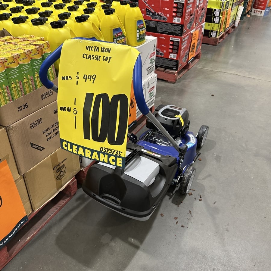 [VIC] Victa 18" Classic Cut Mulch or Catch Petrol Lawn Mower $100 (Was $449) @ Bunnings (Box Hill)