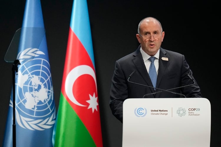 President Radev Comments on Changing Climate, Bilateral Relations with Azerbaijan