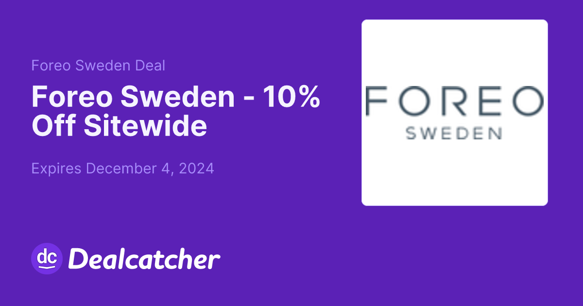 Foreo Sweden - 10% Off Sitewide