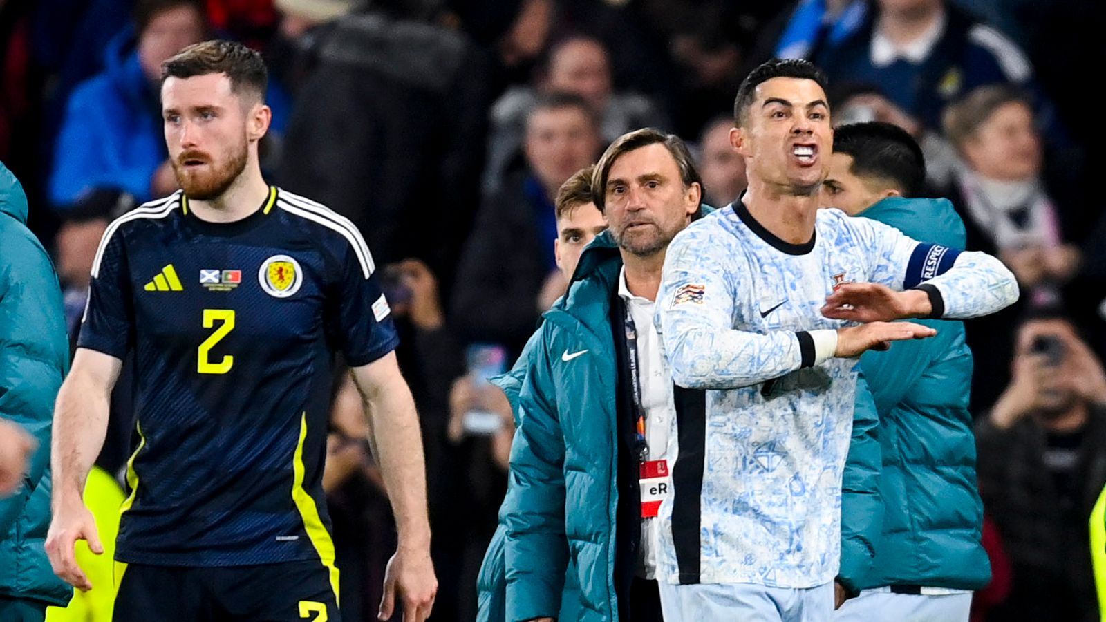 Carver 'loved it' when Scotland left Ronaldo 'in a huff'