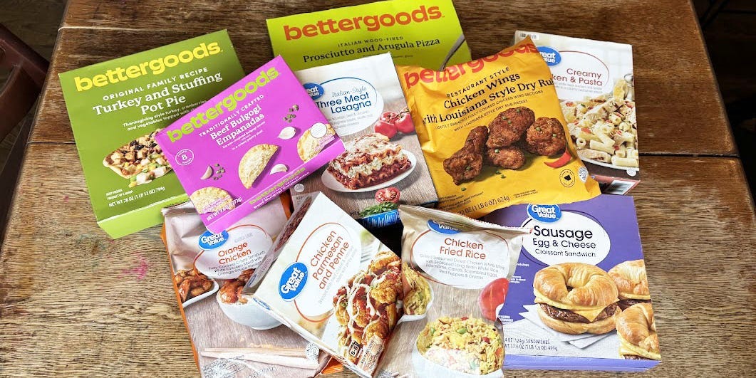 I tried 10 frozen meals from Walmart's house brands. Its new Bettergoods label absolutely blew me away.