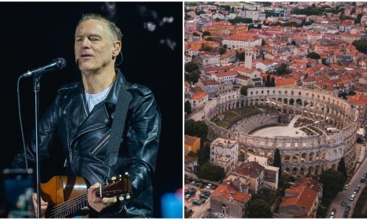 Bryan Adams coming to perform at Pula Arena