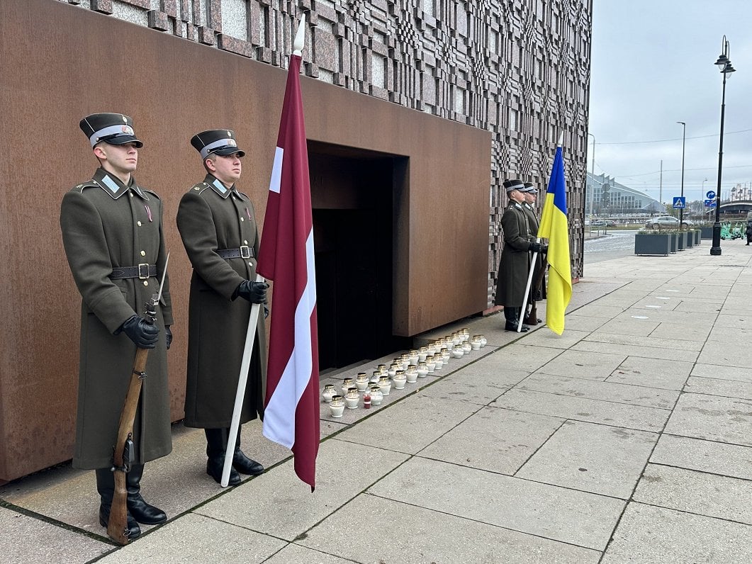 Latvia marks 1000th day of war in solidarity with Ukraine