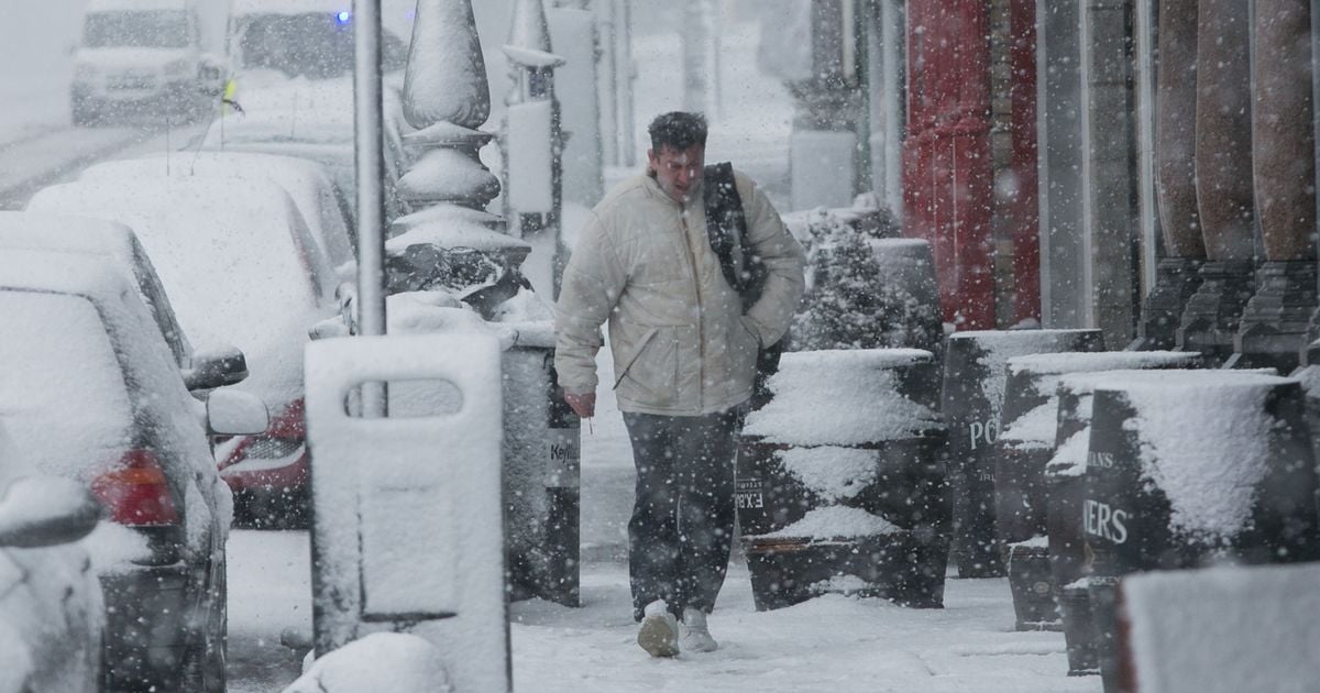 Irish households urged to buy six food items before 'snowstorm' as Met Eireann issue snow update