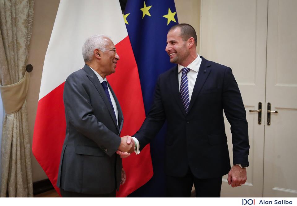 Prime Minister Abela, EU Council President-elect Costa, discuss issues facing the EU
