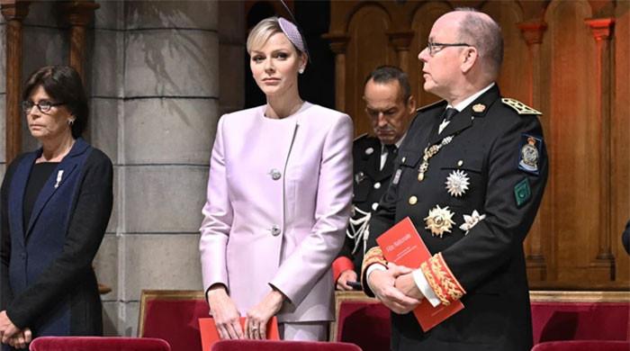 Princess Charlene flaunts rare engagement ring beside Prince Albert