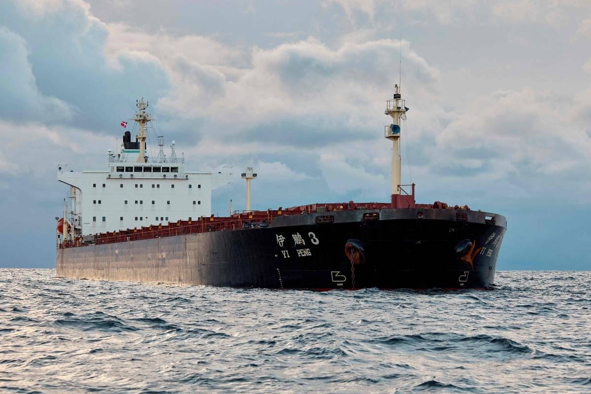 Chinese ship shadowed after Baltic cables severed