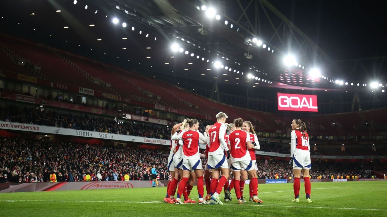 Arsenal coach Slegers calls UWCL knockout spot 'surreal'