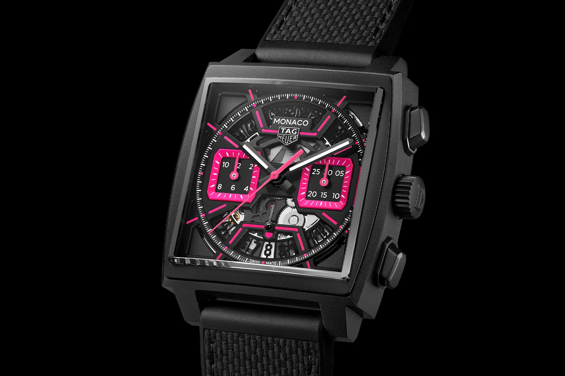 TAG Heuer Monaco Chronograph Skeleton Pink Watch