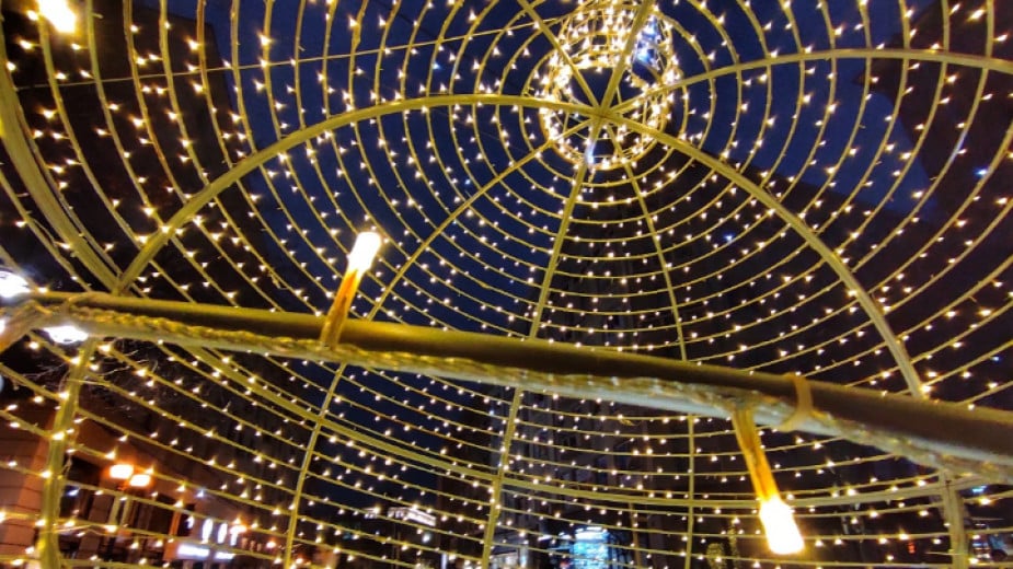 Festive Christmas spirit pervades the Bulgarian capital