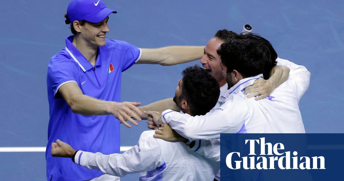 Jannik Sinner tops off dream year by leading Italy to defence of Davis Cup