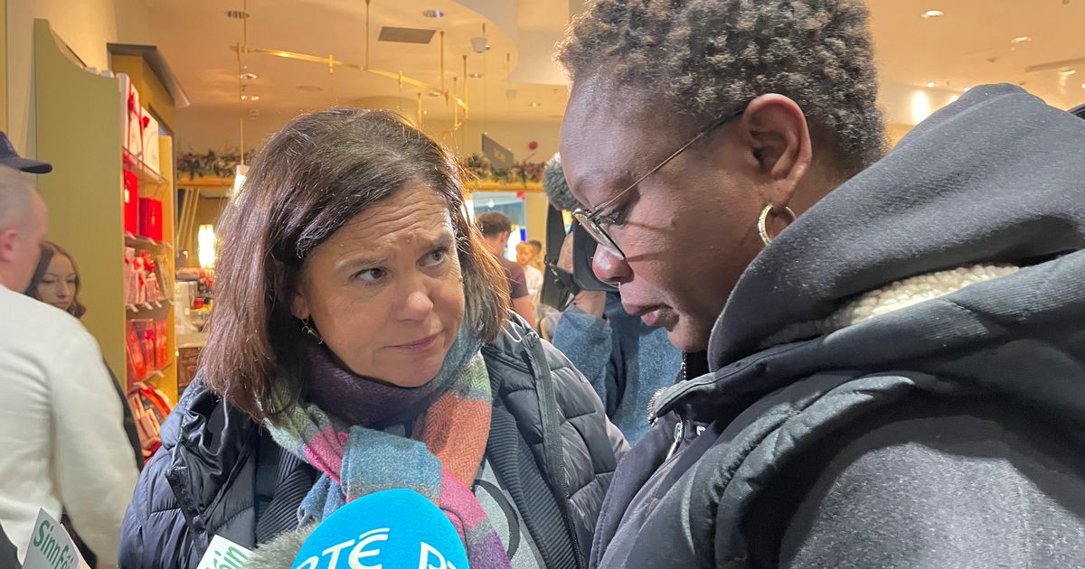 Mary Lou McDonald canvasses in the capital as polling day approaches