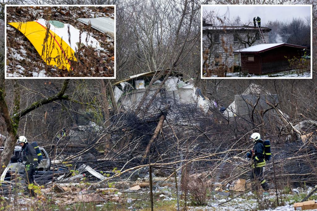 Cargo plane crashes and skids into a house in Lithuania, killing crew member