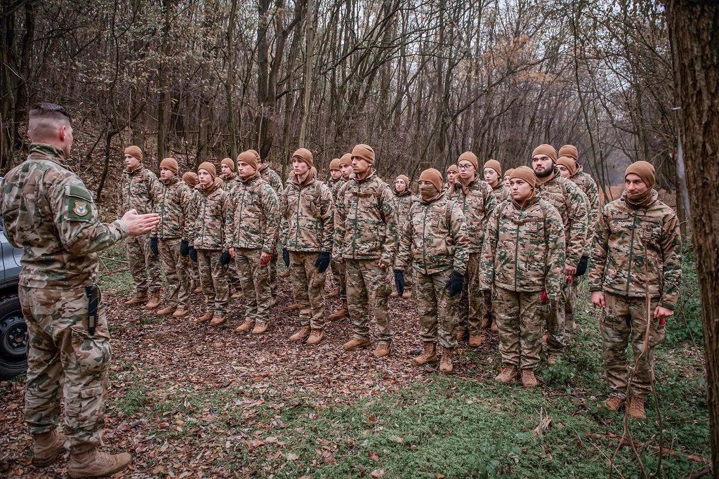 Military Cadets Practice Survival Skills in the Wilderness