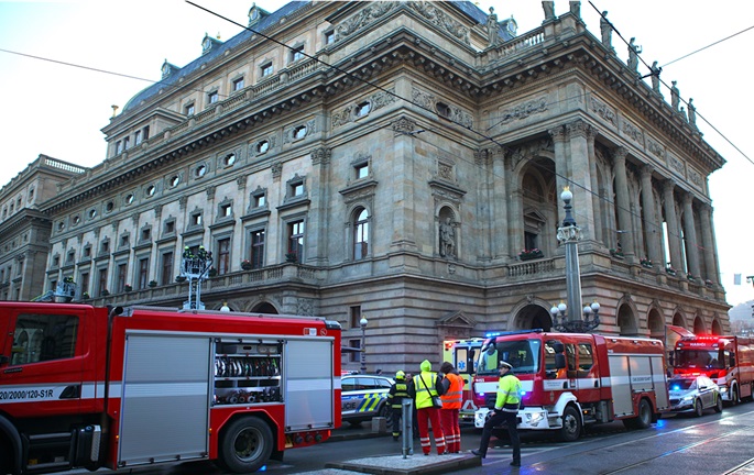 Fire at National Theater in Prague put out