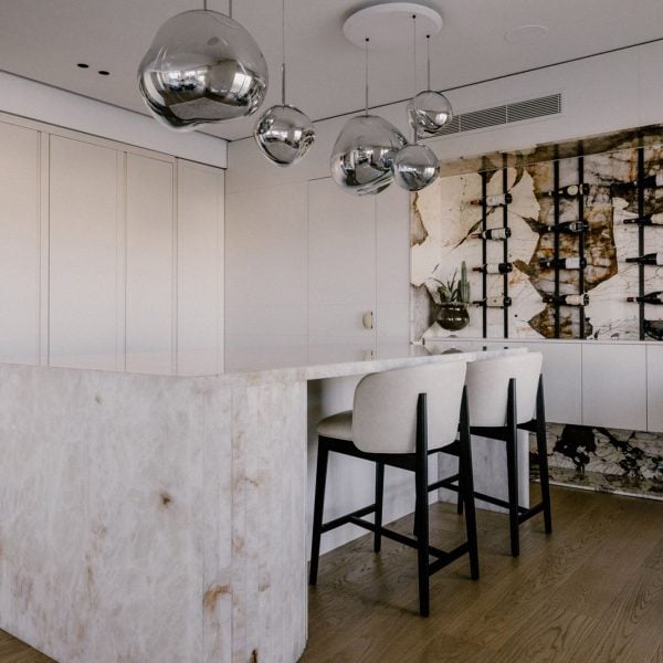 Antolini stone features throughout interior of coastal Maltese apartment