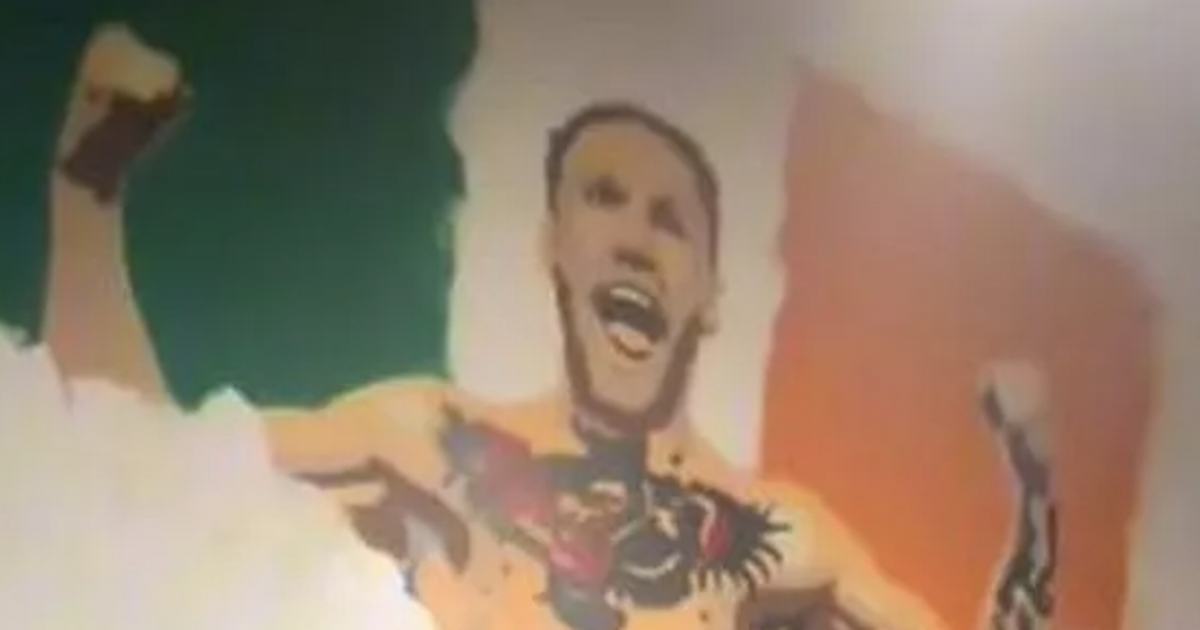 Conor McGregor mural removed from Irish gym as millions of people watch