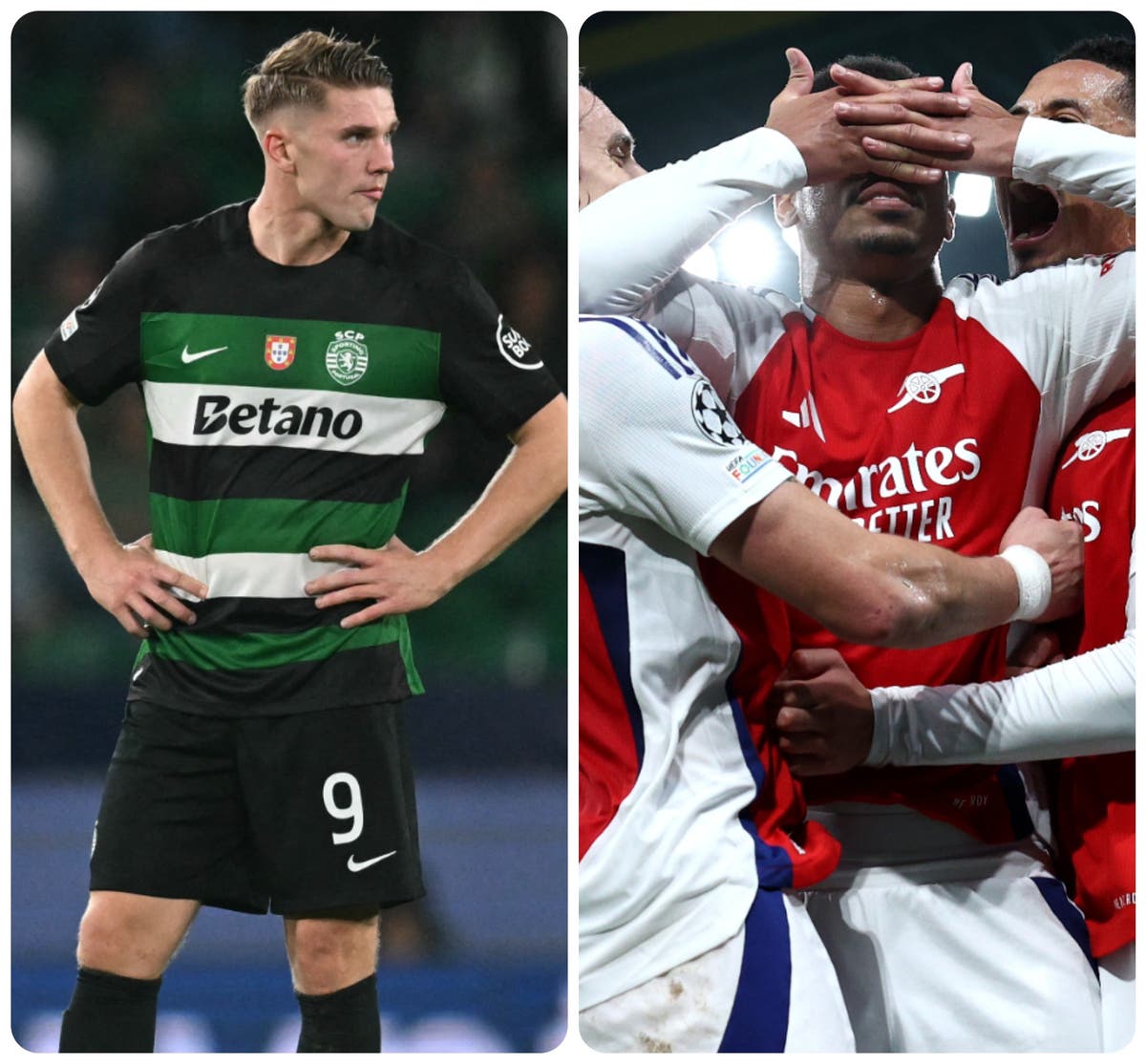 Viktor Gyokeres responds as Gabriel celebration revenge explained after Arsenal thrash Sporting