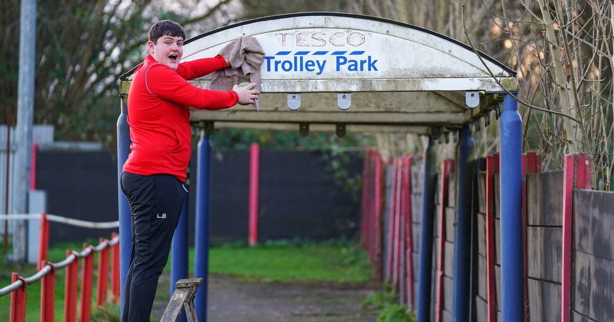 Nottinghamshire football club attracting fans from across the globe thanks to Tesco trolley shelter stand