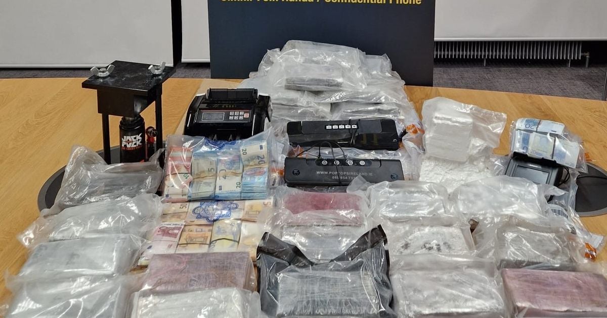 Two arrested as Gardai seize 38 kilos of cocaine 'destined for Christmas social scene'