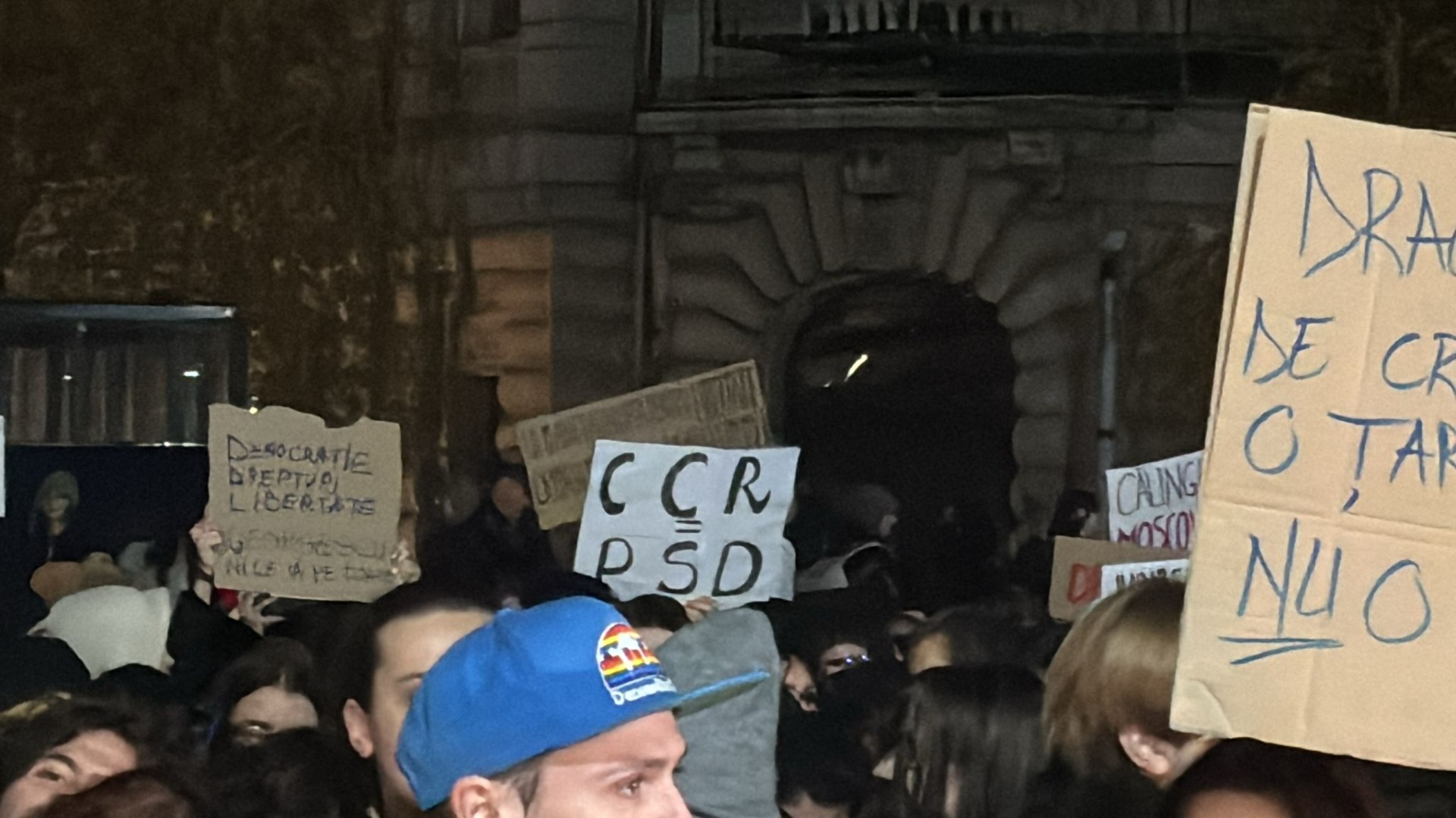 Anti-Georgescu, anti-intelligence, anti-CCR protest in Bucharest