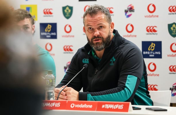 Andy Farrell keeps faith in Prendergast as he names Ireland team for Australia test