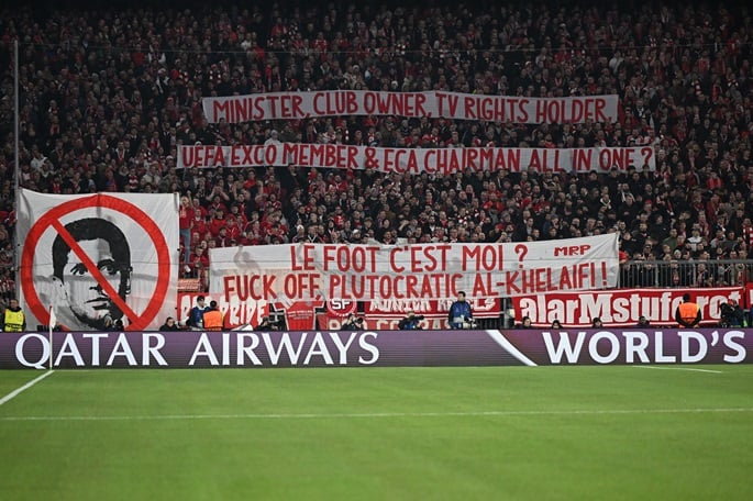 Bayern apologize for banners criticizing PSG owner Al-Khelaifi