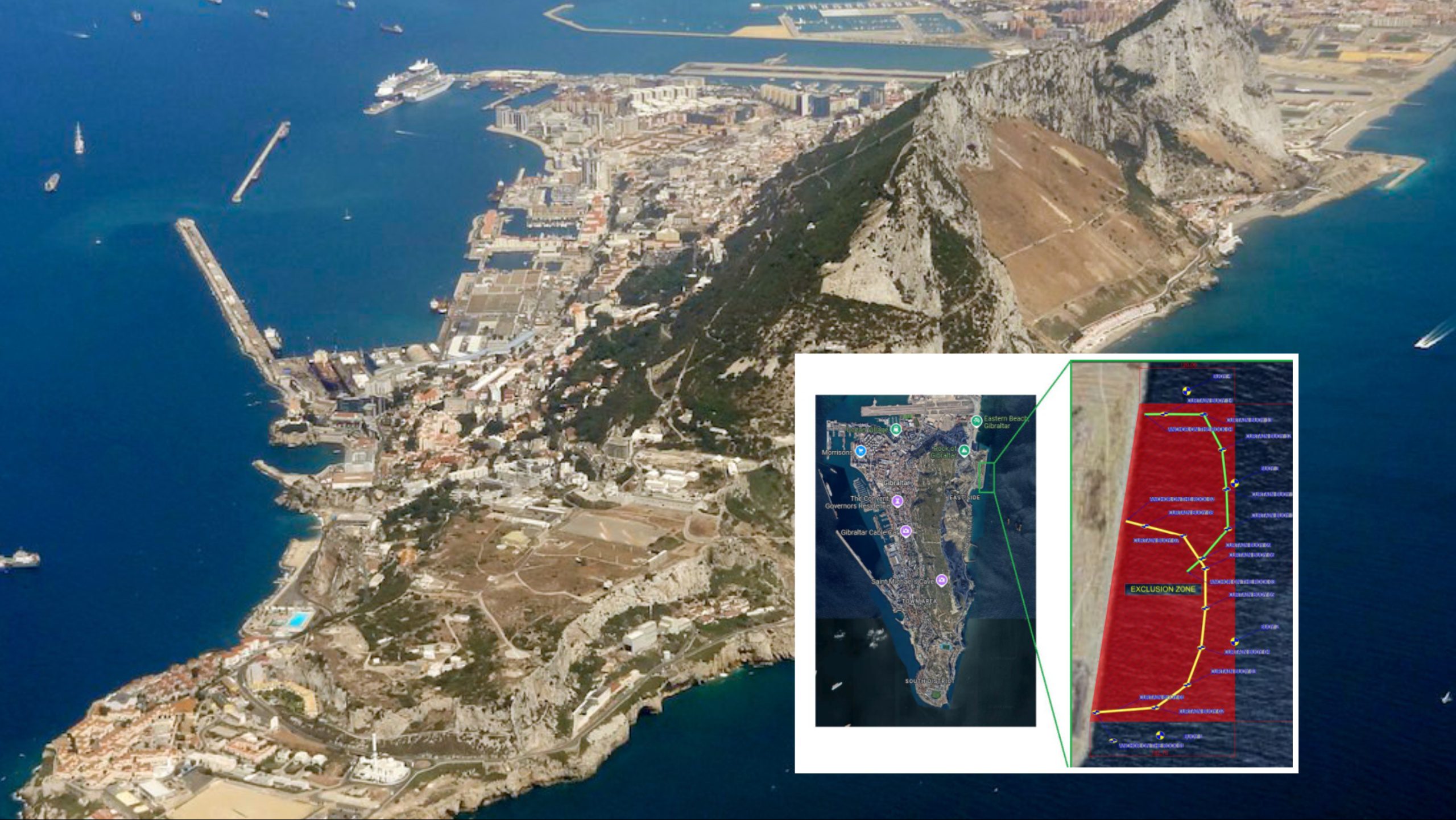 Gibraltar sets up maritime exclusion zone around contested Eastside land reclamation project after daring Spain to sue