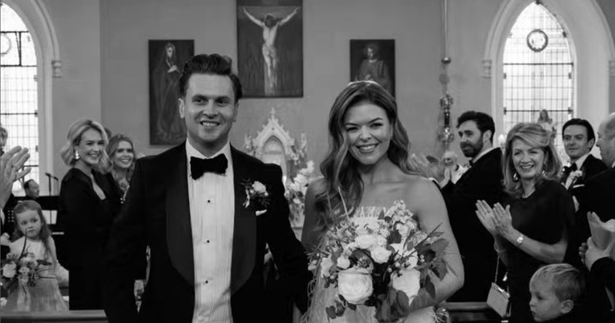 Doireann Garrihy ties the knot with Mark Mehigan as first glimpse of stunning wedding ceremony emerges