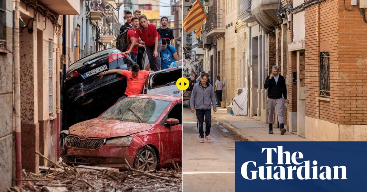 Floods in Valencia, Spain: then and now - in pictures