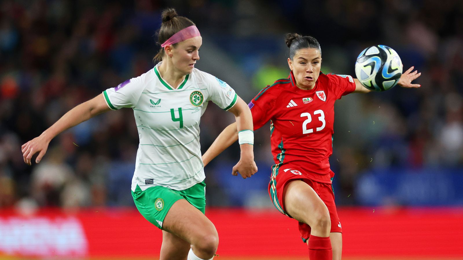 Wales 1-1 Republic of Ireland: Tense Euro 2025 play-off second leg in store after stalemate in Cardiff