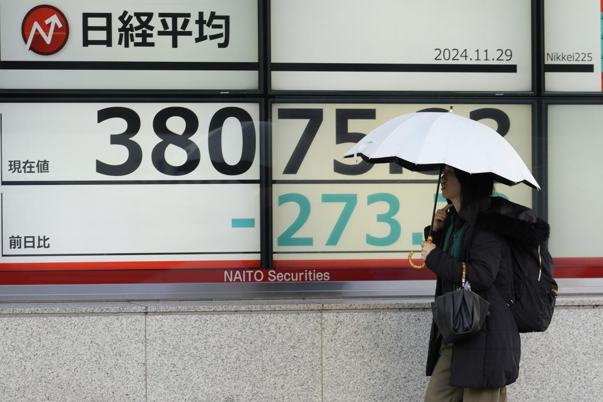 Stock market today: Asian shares are mixed, with US markets closed for Thanksgiving