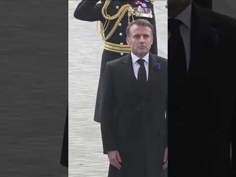 Keir Starmer joins Emmanuel Macron in Paris for Armistice Day